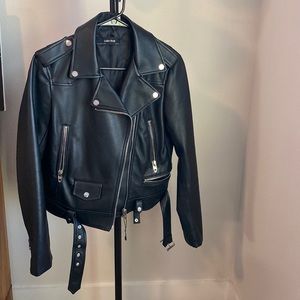 Faux leather jacket